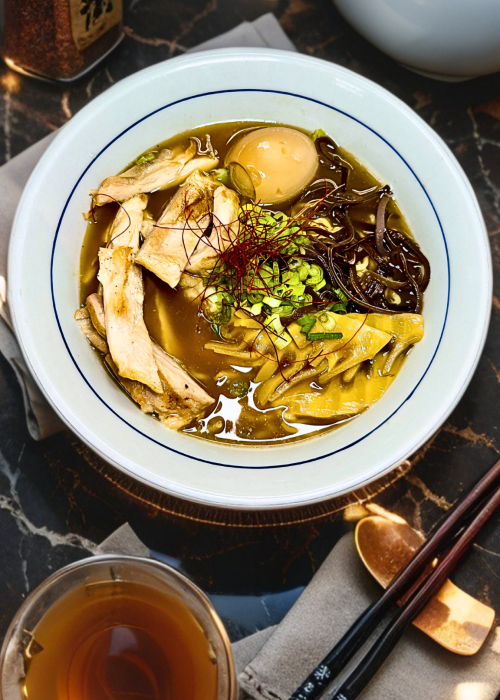 7 Yen Sushi Tori-Paitan Ramen with creamy chicken broth